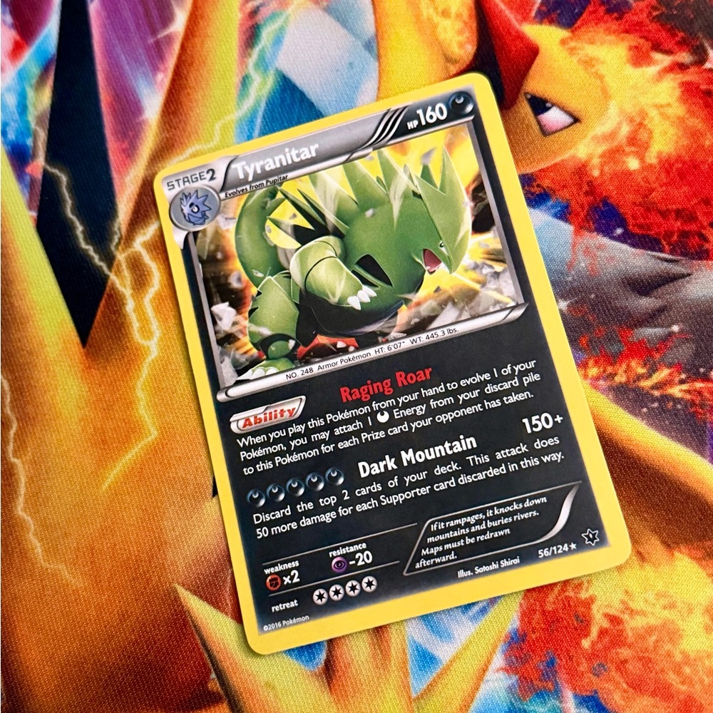 Pokemon Tyranitar Holo Rare XY Fates Collide 56/124 card